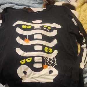 Sz XXL Carter's Black Adult Skeleton PJ Set
